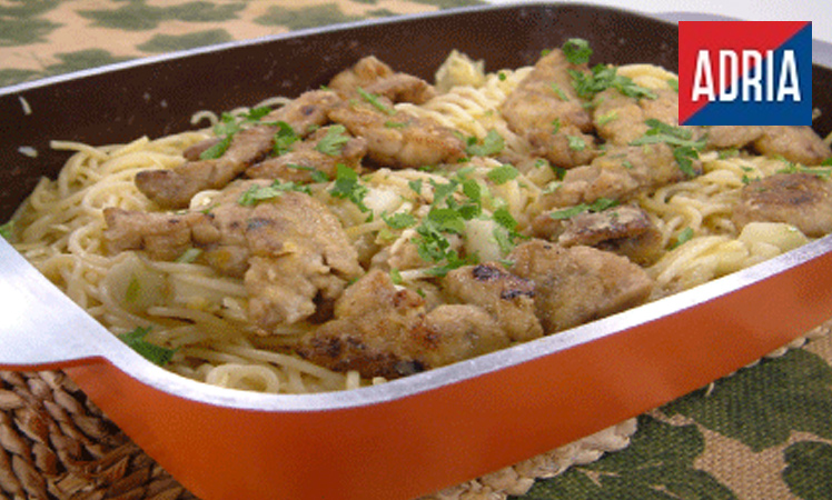 Pasta ADRIA con salsa de mollejas