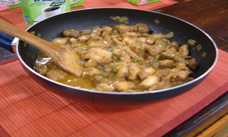 Pollo agridulce chino