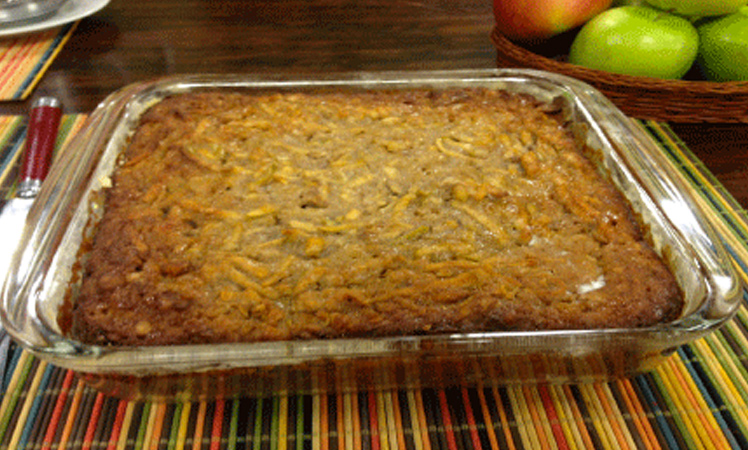 Tarta de manzanas y nueces