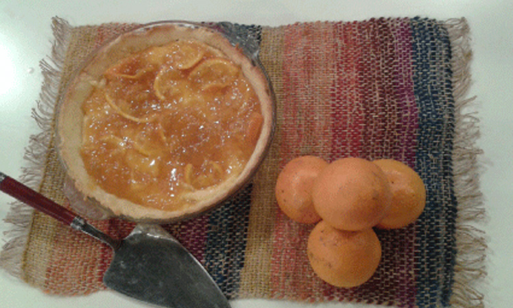 Tarta de naranja, fresca y deliciosa